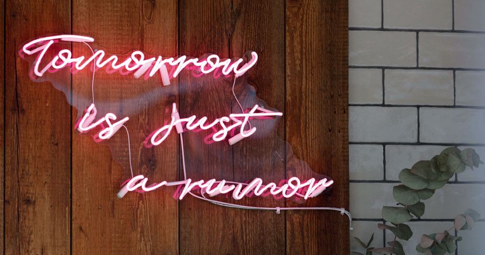 Neon sign in Southend